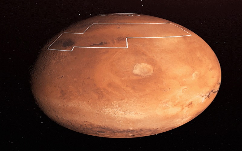 NASA Releases Treasure Map For Water Ice On Mars; Could Be Dug Up Using A Shovel